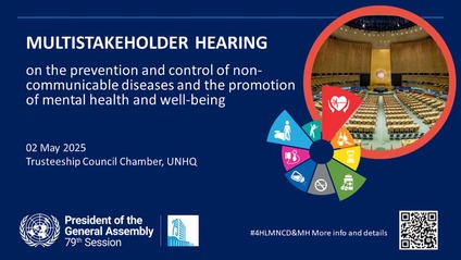 UN Hearing Highlights Need for Self-Care and Resource Allocation for NCDs