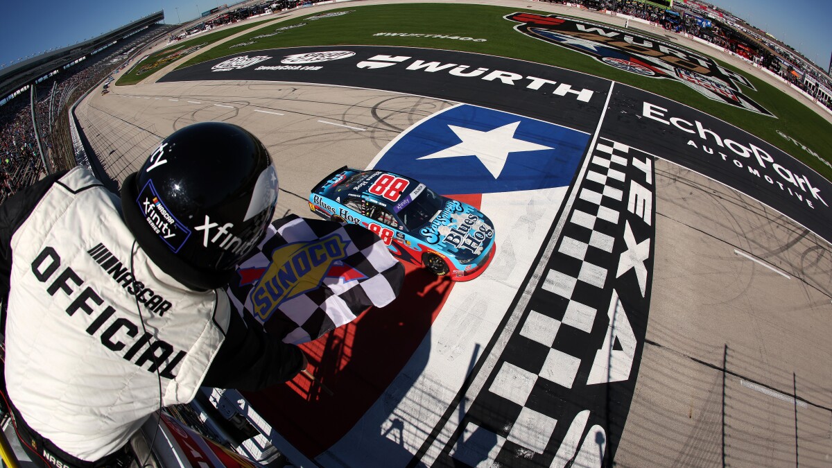 Kyle Larson Wins Texas Xfinity Race; Zilisch Out with Back Injury