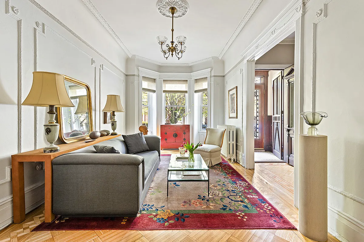 Prospect Lefferts Gardens Limestone with Original Details Listed for $2.795 Million