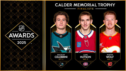 Celebrini, Hutson, Wolf Named Calder Trophy Finalists; Michkov Snubbed