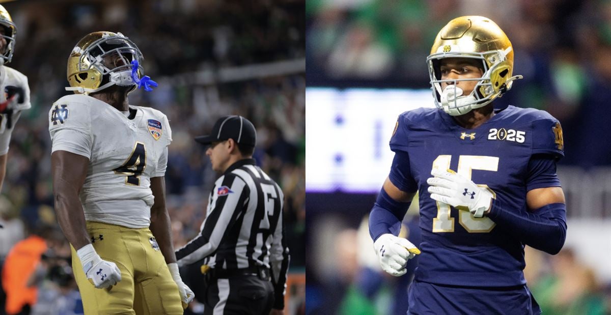 Notre Dame's Love, Moore Named to PFF's 2025 Preseason All-American Team