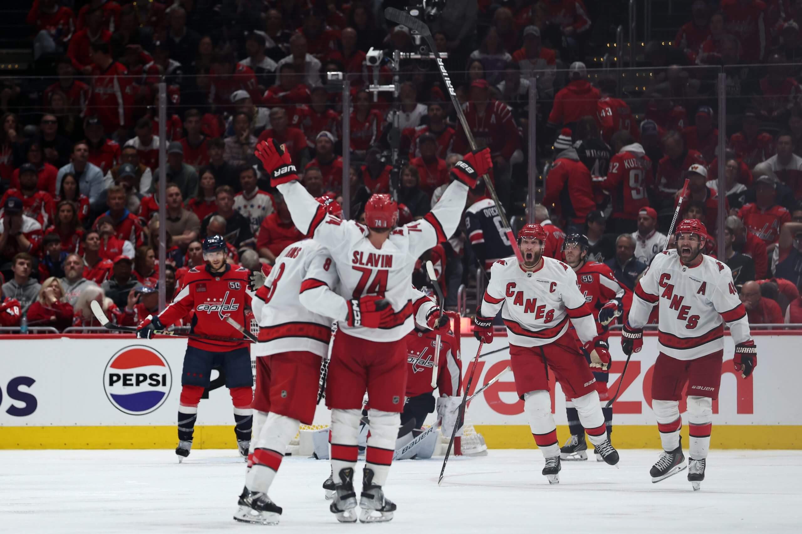Hurricanes Overcome Capitals in Overtime, Winning Game 1 After Shot Barrage