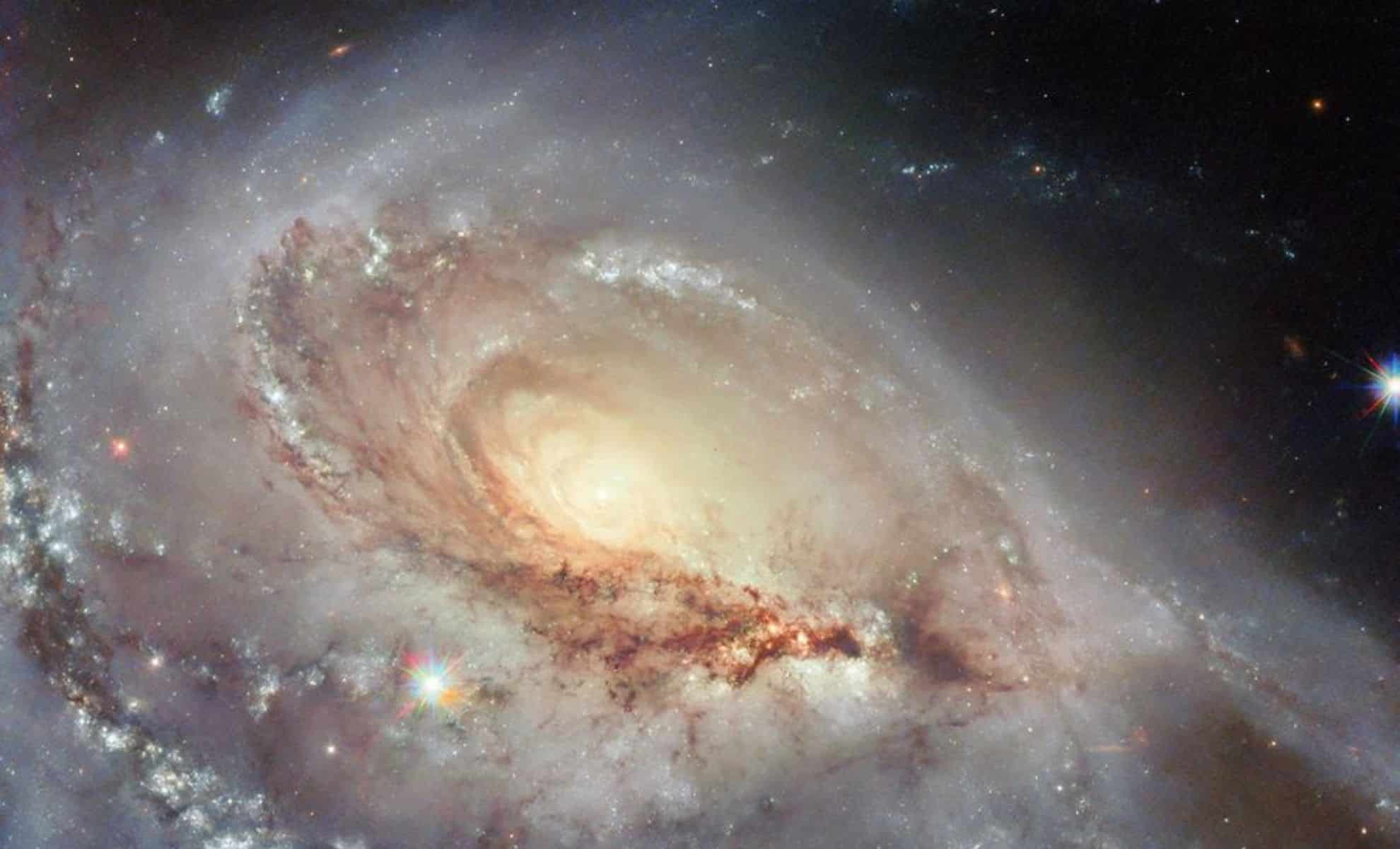 Hubble Captures Stunning Image of Peculiar Spiral Galaxy Arp 184 (NGC 1961)