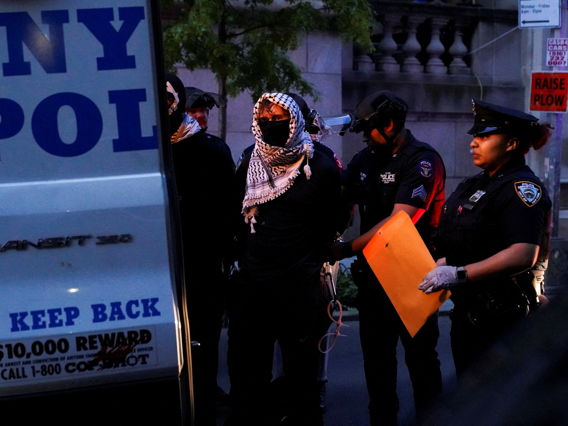 Pro-Palestinian Protesters Arrested at Columbia After Library Occupation