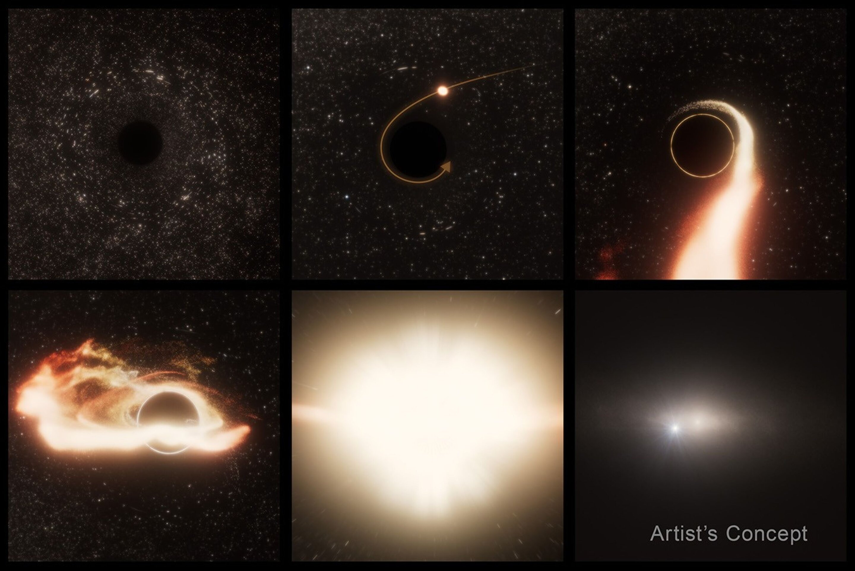 Wandering Black Hole Discovered Shredding Star 600 Million Light-Years Away