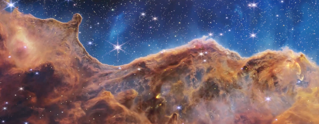 NASA's Telescopes Unveil Stunning 3D Visualization of Carina Nebula's Cosmic Cliffs